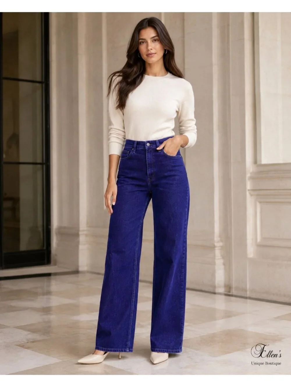 Free People Tinsley Baggy High Rise Velvet Crushed Jeans In Blue Size 26 New